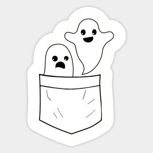 Ghosted Spooky Pocket Sticker